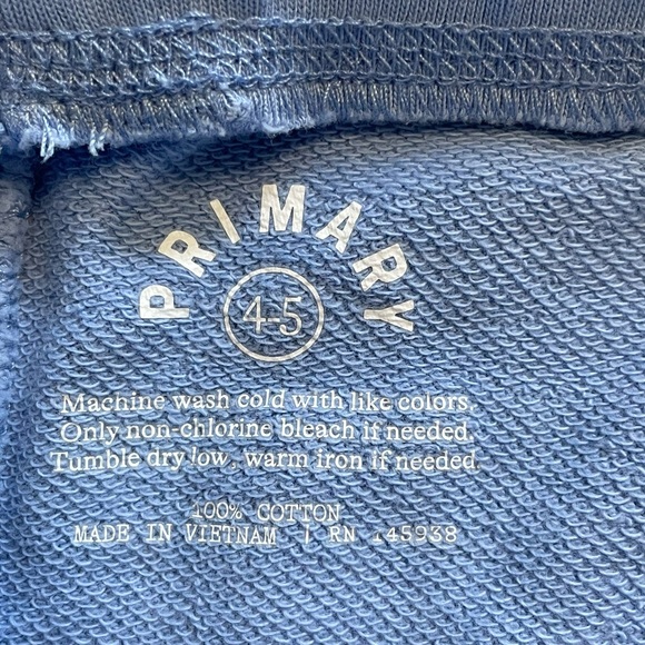 Primary Kids Light Blue Track Shorts - Picture 6 of 6